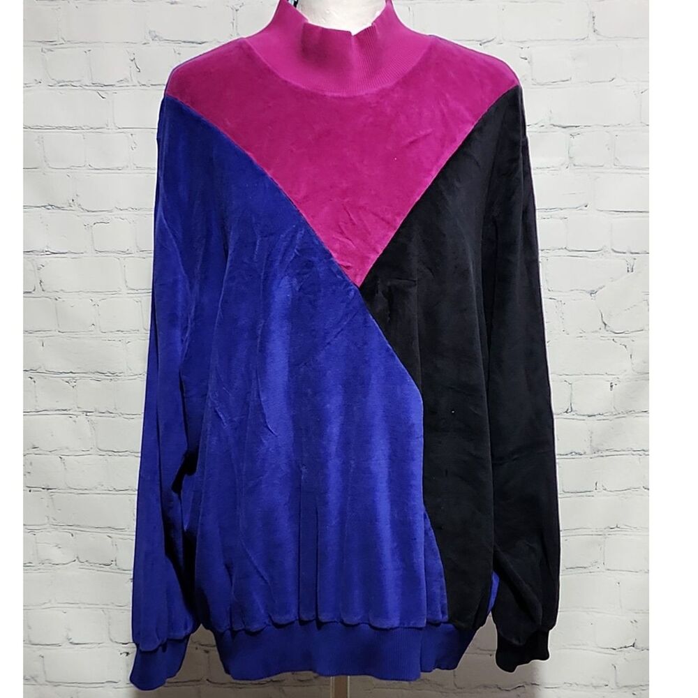 Alfred Dunner velour sweatshirt - Picture 1 of 9
